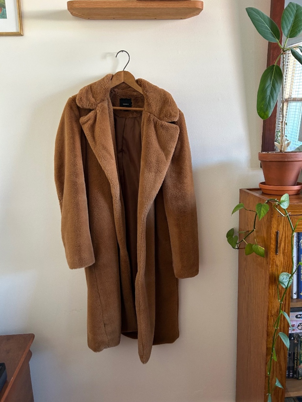 Brown Caramel Faux Fur Coat – Forever 21 Size L